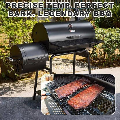 ELFFILLA BBQ Thermometer 2-3/8" Oversized Dial, 50-800°F Smoker Thermometer Weatherproof with Easy Read Numbers - Grill Temp Gauge for Charcoal Grill & Meat Smoking Kit Includes Mounting Hardware