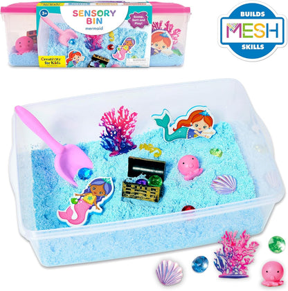 Creativity for Kids Sensory Bin: Mermaid - Mermaid Toys and Sensory Bins for Toddlers, Sensory Box and Bin Filler, Toddler Activities and Gifts for Girls (Ages 3+)