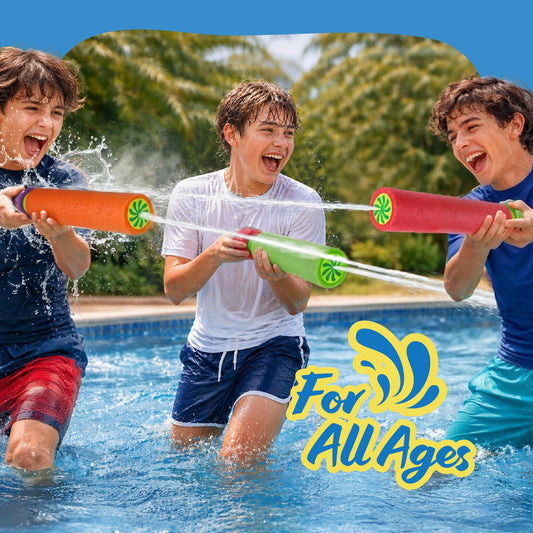 ArtCreativity Water Guns for Kids - 6 Pack - Swimming Pool Toys Water Squirter Gun - Fun Foam Water Blaster Fighting Game Toys - Summer Beach Party Outdoor Activities for Kids Ages 4-8, 6-8, 8-12
