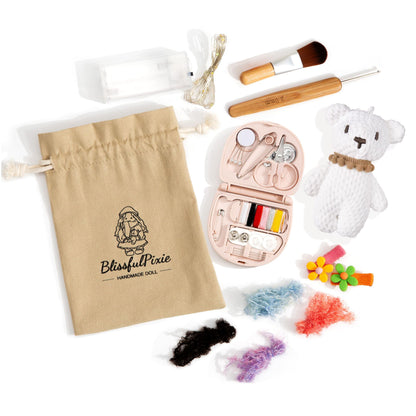 BlissfulPixie Waldorf Handmade Rag Doll - Personalized Collectors Plush for Kids Birthday Present with Beautiful Present Box-Ada 12"