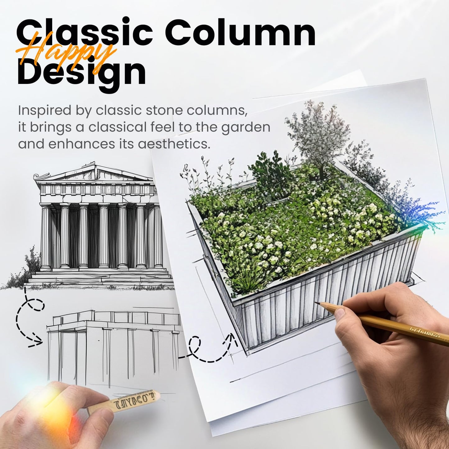 KING BIRD 68" x 36" x 34.6" Raised Garden Bed with Garden Anti-Bird Protection Netting Structure Galvanized Steel Metal Planter Kit Box with 2 Pairs of Gloves Dark Grey
