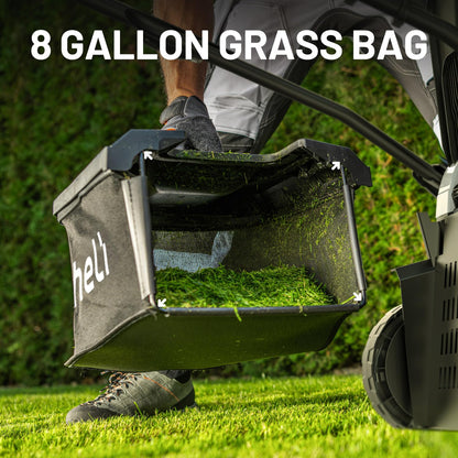 Litheli 18-inch 40V Brushless Lawn Mower for Garden Yards, Lightweight Cordless Lawn Mower Battery Powered with 6-Position Height Adjustment, 2x4.0Ah Battery Include