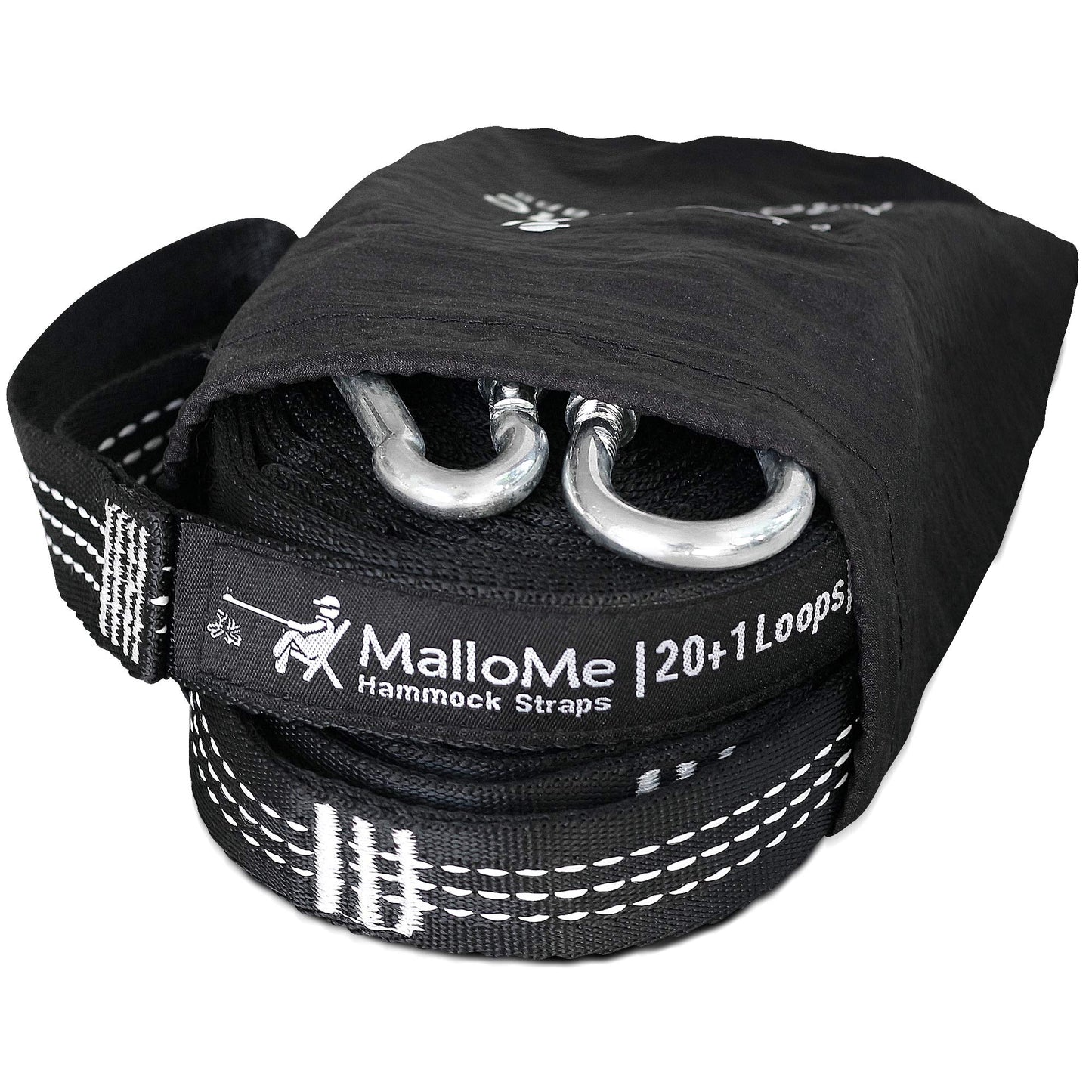 MalloMe Tree Swing Straps & Hammock Straps for Trees – Multi-Purpose Hanging Kit, Heavy Duty Adjustable Tree Strap for Hammocks, Swings & Outdoor Use, Safe for Branch or Between 2 Trees