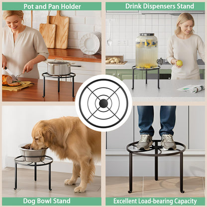 NQW 5 Pack Metal Plant Stand Indoor Outdoor Heavy Duty Rustproof Iron Flower Pot Stand Holder for Multiple Plants, Potted Holder Display Flower Shelf