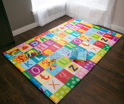 Baby Care Play Mat (Large, Playful - Magical Island) 82'' x 55'' Original One-Piece Reversible Rollable Waterproof Play Mat for Infants, Babies, Toddler, and Kids
