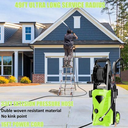 Imdot 5000PSI Electric Pressure Washer 2026 2.8GPM High Power Washer with 4 Pressure Nozzle and Soap Bottle for Home, Car Washing, Fence Cleaning, Patio (Blue)