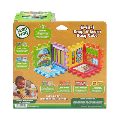 LeapFrog 6-in1 Snap and Learn Busy Cube Motor Skills Baby Toy