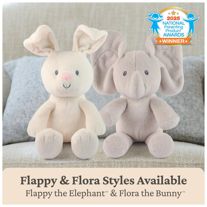 GUND Baby Peek-a-Boo Flora Bunny Plush, Bunny Rabbit Stuffed Animal, Baby Toy for Ages 0 and Up, Cream, 7" (Batteries Not Required)