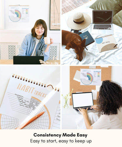 Lamare 2026 Habit Tracker Calendar – Premium Daily Habit Tracker Journal and Goal Board, Workout Motivation & Productivity Tool