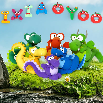 Ixiaoyoo Air Dry Clay, 50 Colors Modeling Magic Clay for Kids, Soft & Non-Sticky, Creative DIY School Arts & Crafts Kit, Home Party Favors, Toys Gifts for Age 3 4 5 6 7 8+ Years Old Boys Girls Kids