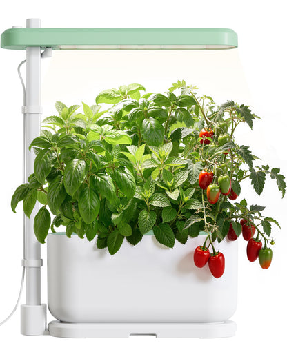 SUNCOZE Hydroponics Growing System Kit with 3 Pods – Full Spectrum LED Grow Light, Adjustable Height Indoor Herb Garden, Compact Hydroponic System for Beginners，Gardening Gifts