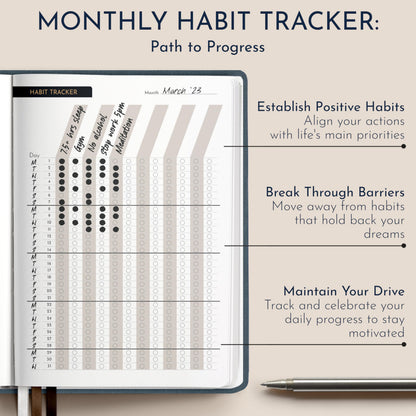 Premium Gratitude Journal for Men – 6 Month Guided Daily Prompts, Habit Tracker – Hardcover, 249 Pages, Lay Flat, 100gsm Paper – Mens Mindfulness Gifts, Mental Health, Self Mastery, Gift Boxed