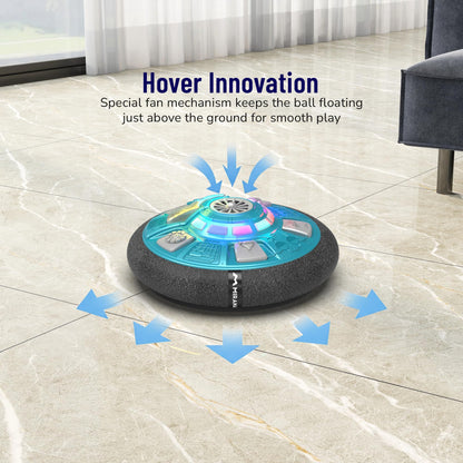 Mirana Mothership Hover Soccer Ball - Inbuilt Rechargeable Battery - Indoor Soccer Toys with LED Light (Nebula Blue)