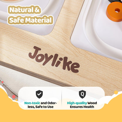 Joylike Sensory Table for Toddlers 1-3 with 2 Large Storage Bins, 4 Montessori Activity Boards and Paper Roll, Educational & Multi-Functional Gift for Kids Draw and Play