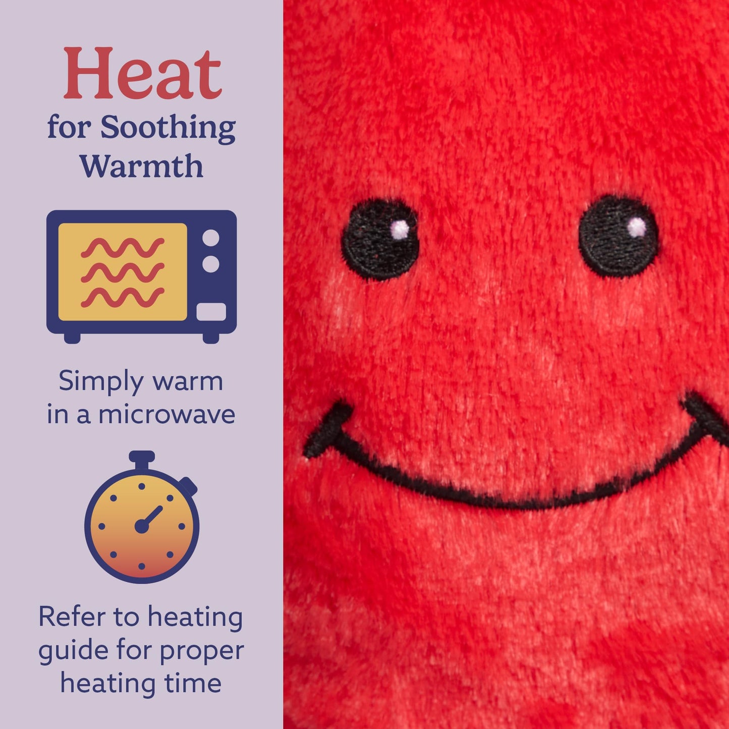 warmies Microwavable & Weighted Stuffed Animals, Tomato- Heated Stuffed Animal Plushie for Warmth & Comfort - Cute Soft Plush Toys for Adults & Children (Boys, Girls, Babies & Toddlers)