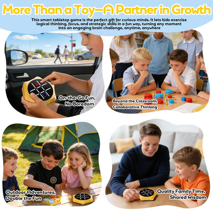 Tic Tac Toe Handheld Game Bolt : VORQXIN Digital Electronic Brain Teaser - 5 in1 Portable Mini Console Mute Function Travel Games for Car Ride,Unique Gift for Boys Girls and Adults