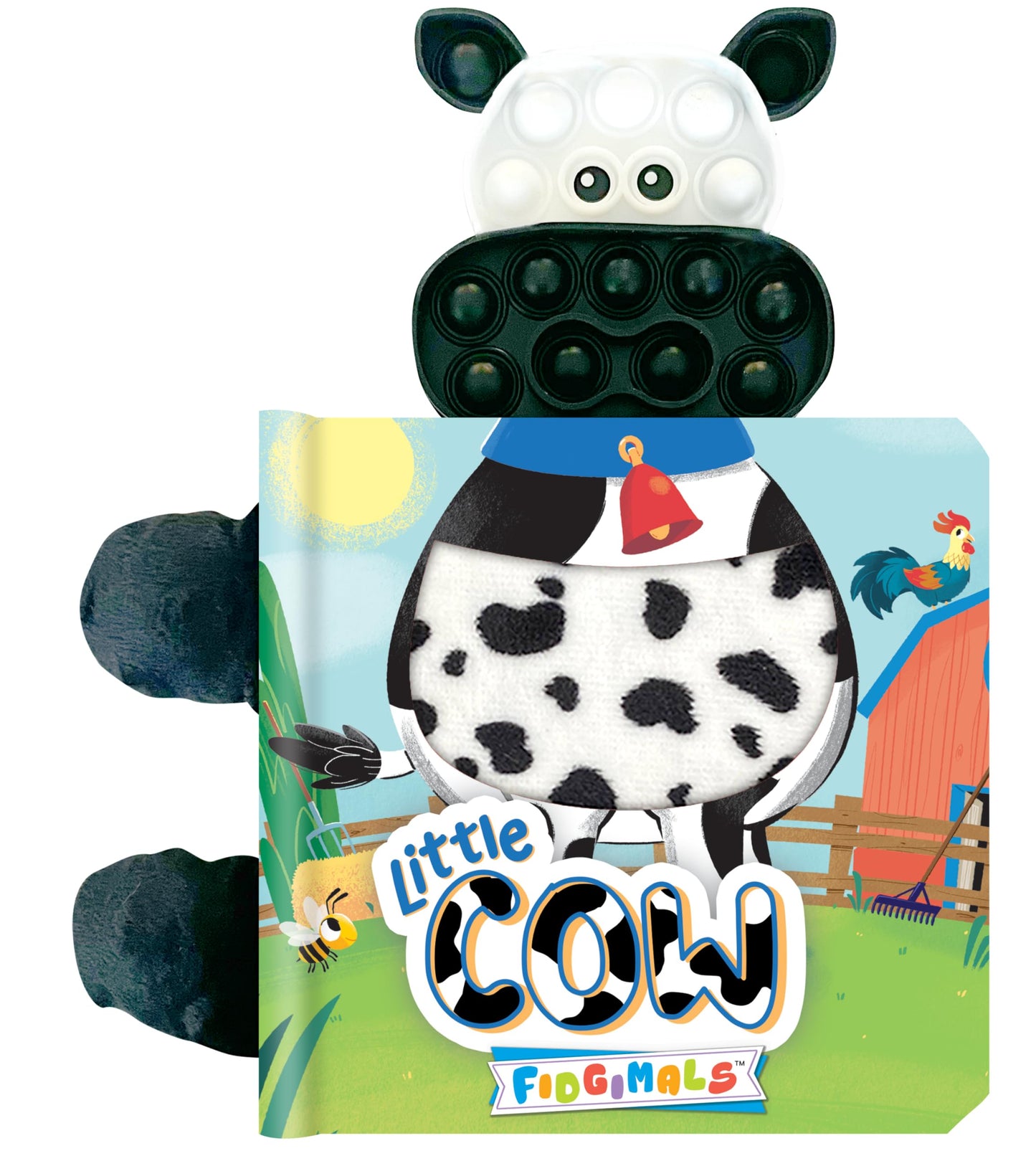 Fidgimals Little Cow Animal Farm Baby Book | Educational Children's Books, Sensory Board Book with Pop It Fidget Toys, Perfect Sensory Toys for ... Books with Sensory Fidget Popper Animals)
