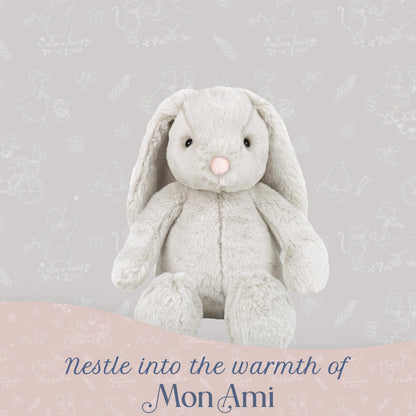 MON AMI Sterling Bunny 13-Inch Stuffed Rabbit for Boys & Girls | Soft Bunny Plush Toy | Snuggle Companion | Nursery Décor | Gift for Valentine’s Day & Birthdays