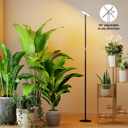chiphy Grow Lights, 85" Full Spectrum Plant Light for Indoor Plants, 4/8/12H Timer, 40W Grow Lamp, 10 Dimmable Brightness, Height Adjustable, Ideal for Large Tall Plants