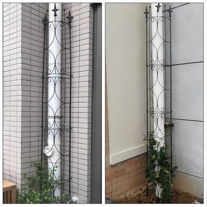 Thealyn Garden Trellis 2 Pack 72'' H x 12'' W Metal Plant Trellis Indoor/Outdoor Metal Garden Trellis Plant Trellis for Potted Plants Climbing Houseplants Flowers