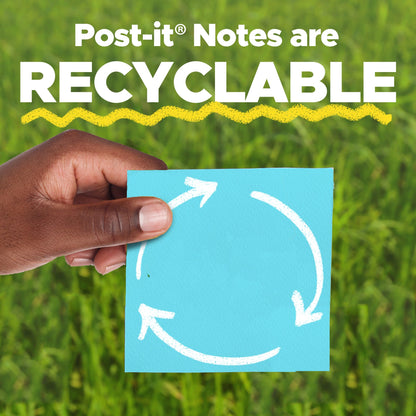 Post-it Notes, 1 Cube Note Sticky Notes Pad, 3 x 3 in., School Supplies and Oﬃce Supplies, Sunburst Collection