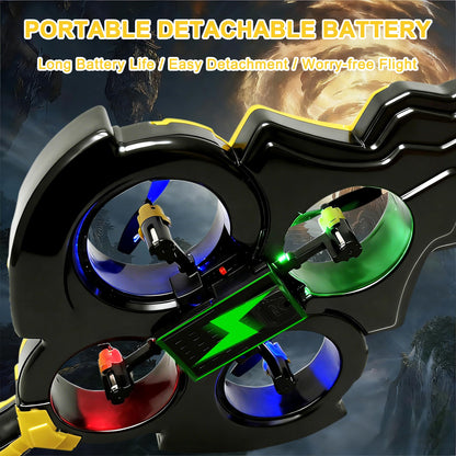 Virellia Upgraded Flying Sword RC Airplane, Gesture Control Airplane for Kids Adult 8-16, Remote Control Drone Sword with Light, 360° Flip Toy, Gravity Sensing, Stunt Roll, Gift for Christmas New Year
