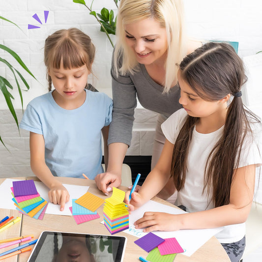 32 Pads Pop Up Sticky Notes, Accordion Sticky Notes 3x3 Refills Lined 8 Bright Color Post Stickies Bulk Sticky Note with Lines Colorful Popup Notes for Dispenser, Home, Office, School, Meeting, Work