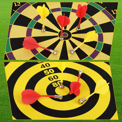 Magnetic Dart Board Set for Kids with 12 Darts - Indoor/Outdoor Safe Games for Boys & Girls Teens, Birthday Gifts Game Room Decor Toys
