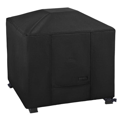 NettyPro Fire Pit Cover Square Waterproof Outdoor Firepit Cover for Gas Propane Fire Pit Table, 32 x 32 x 24 inch, Black
