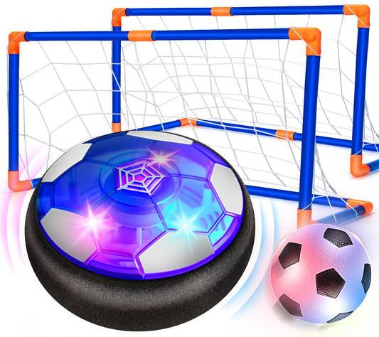 Hover Soccer Ball Set with 2 Goals, Indoor Toys for Boys Age 6-8, Kids Soccer Gift for Boys 8-12, Kid Sports Games Toys for 3 4 5 6 7 8 Year Old, Ideas Christmas Birthday Gifts for Kids Ages 4-8