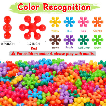 Kids Building STEM Toys for 3 4 5 6+ Year Old Boy Girl Birthday Gifts, 300PCS Educational Interlocking Discs Building Blocks for Kids Ages 3-5 4-8 5-7 Preschool Manipulatives Classroom Must Have