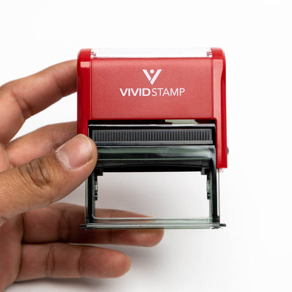 Unofficial Transcript Self Inking Rubber Stamp (Red Ink) - X-Large