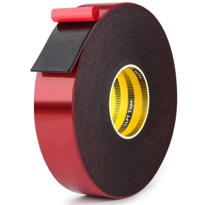 LLPT Double Sided Foam Tape 1 Inches x 50 Ft Durable Adhesive Weatherproof for Fill Gaps Attach Bond and Mount Uneven Or Textured Surfaces (T004A)