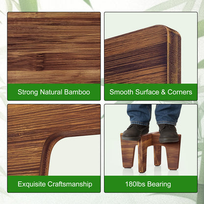 Plant Stand Indoor Outdoor, Plant Holder Sturdy Single Flower Pot Stand Planter Stand Stool Display Decorative for Desktop Counter Room (Brown 10")