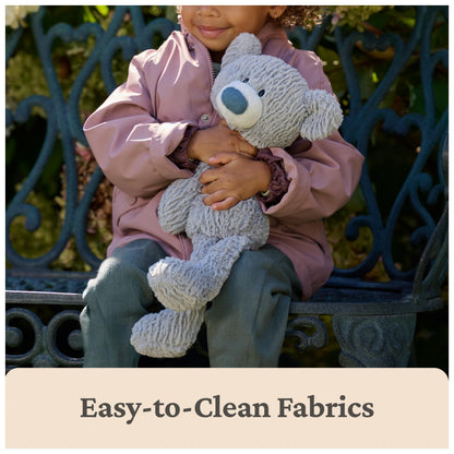 GUND Toothpick Wavy Bear, Teddy Bear Stuffed Animal for Ages 0 and Up, Gray, 15”