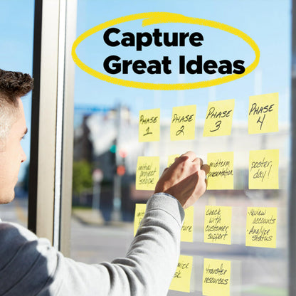 Post-it Super Sticky Dispenser Pop-up Notes, 12 Sticky Note Pads, 3 x 3 in., 2X The Sticking Power, New Year Organization or Second Semester School Supplies, Canary Yellow