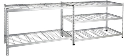 Amazon Basics Heavy Duty 5 Shelf Storage Shelving Unit, High-Grade Aluminum, Shelves, Adjustable Height, 60" x 24" x 78", Silver