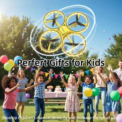 2025 Upgraded Hand Controlled Drone for kids,Somatosensory aircraft with Smart Watch Controlled, Gesture sensing aircraft Cool LED Remote Control Drone 360° Flips,quadcopter,Toys Gifts for Boys and Girls