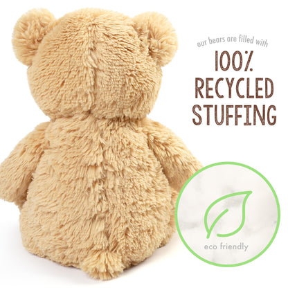 LotFancy Teddy Bear Stuffed Animal, 12 inch Cute Classic Teddy Bear Plush Toy, Soft Plush Gifts for Kids Baby Toddlers on Baby Shower Easter Decorations, Light Brown