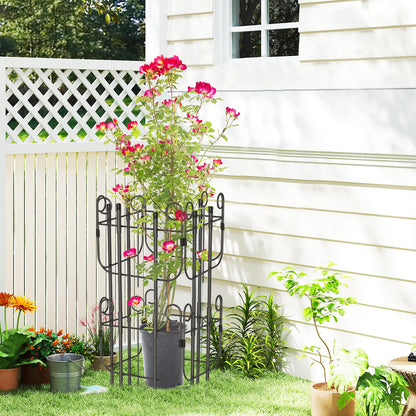 Trellis for Climbing Plants Indoor, Expandable Heavy-Duty Metal Trellis for Potted Plants Outdoor, Flowers Vine Ivy, Sturdy Houseplant Pothos Plant Climber Support, 8 Pack