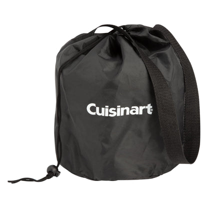 Cuisinart Cleanburn Smokeless Tabletop Fire Pit, 7.5” Lightweight Portable Smokeless Fire Pit with Removable Base for Ash & Carry Bag, Small Outdoor Heater for Patio, Camping & RV, Portable Heater