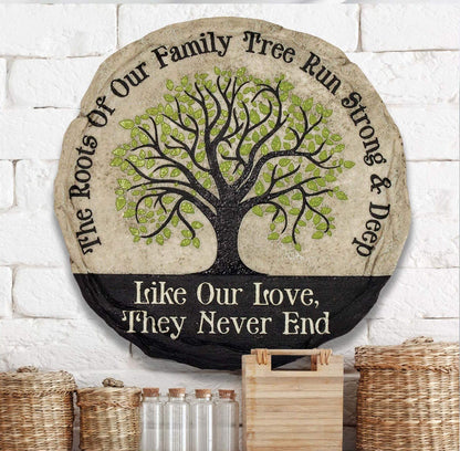 Spoontiques - Garden Décor - Family Stepping Stone - Decorative Stone for Garden