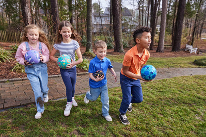 Crocodile Creek Playground Ball - Durable Rubber Ball for Kids Ages 3 and Up - Bouncy Inflatable Ball for Kickball, Indoor Games, and Outdoor Sports - PVC-Free - Unicorn Garden - 5-inch Diameter