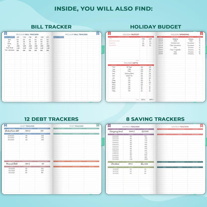 Clever Fox Bi Weekly Budget Planner – Undated Financial Organizer Book – Expense Tracker, Budgeting & Bill Notebook, A5 (Dark Teal)