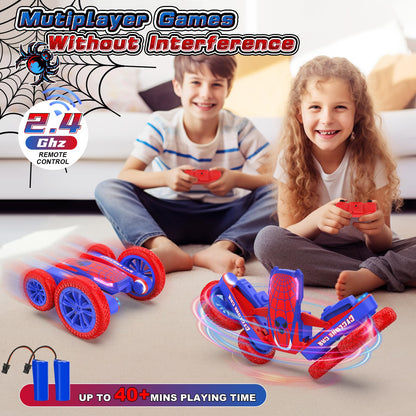 Blissbud Remote Control Car Spider RC Cars Double Sided 360°Flip 4WD Rechargeable Drift RC Race Car Boys Toys Birthday Gifts for 4 5 6 7 8 9 10 11 12 Year Old Boys Easter Basket Stuffers for Kids