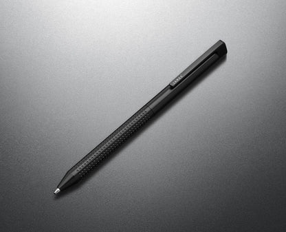 JAMES° Bolen EDC Twist-Retractable Pen, Slim Machined Stainless Steel Barrel Designed for Daily Carry, Black