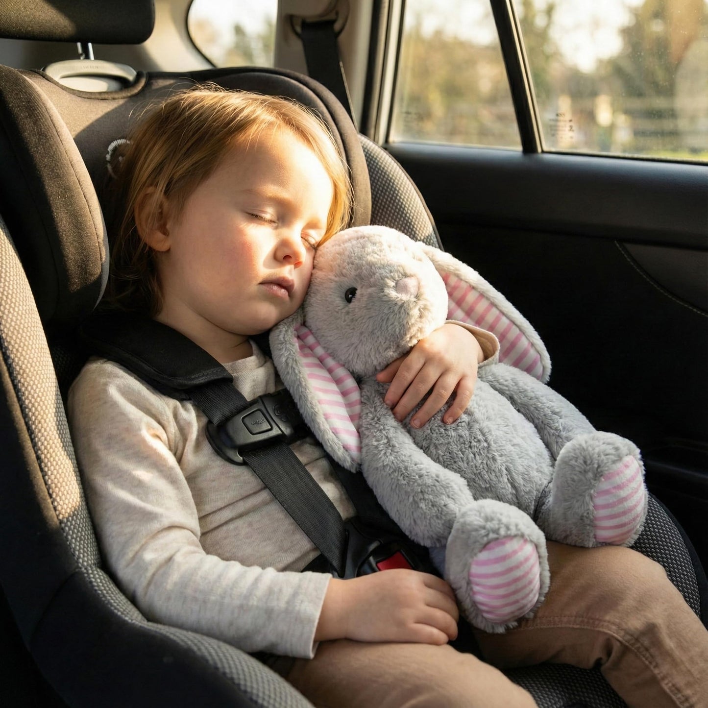 WEIGEDU Gray Bunny Rabbit Stuffed Animals Plush Toys for Kids Girls Boys Baby Birthday Bedtime Gift, 17.7 inches