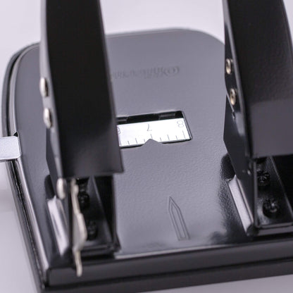 Smowfes Professional Two Hole Punch and Hole Puncher for Paper | 30 Sheets Capacity, Black (90079)