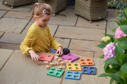 Rainbow Wooden Shape Stacker