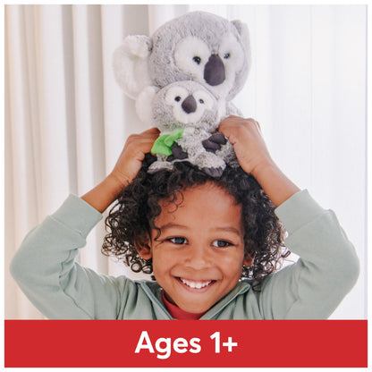 GUND Zozo the Koala Bear with Joey Plush, Stuffed Animal for Ages 1 and Up, Gray/White, 10”